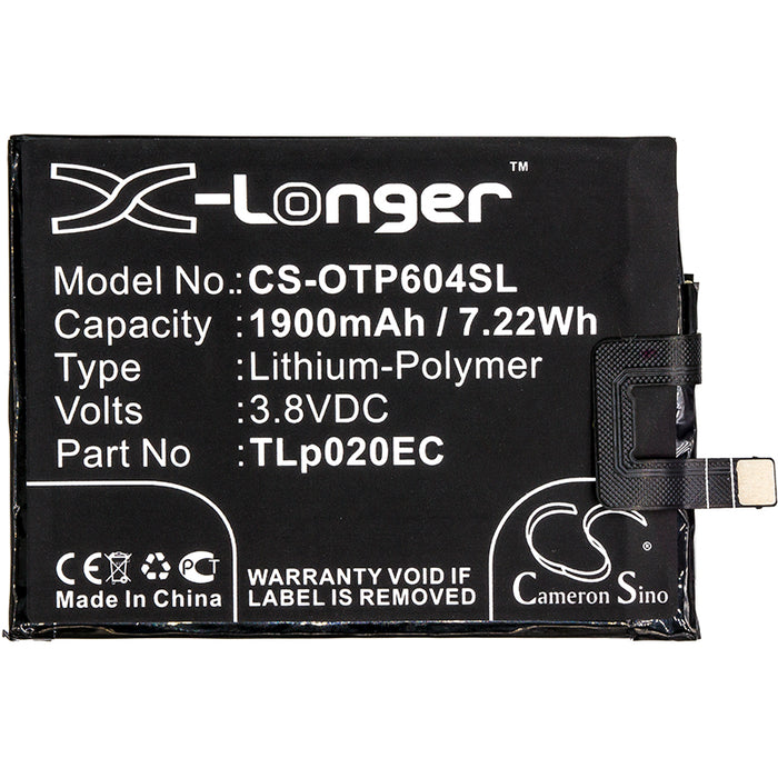 Alcatel One Touch Pop Up One Touch Pop Up LTE Dual SIM OT-6044 OT-6044D Mobile Phone Replacement Battery-3