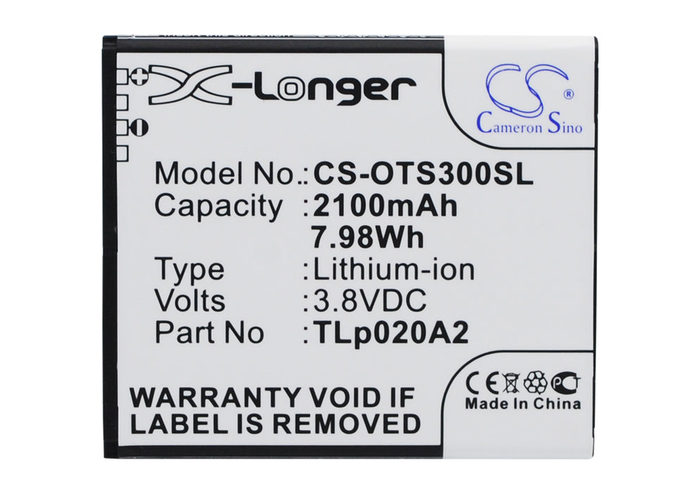 Alcatel 5065W-2DALUS2 One Touch POP S3 One Touch P Replacement Battery-main