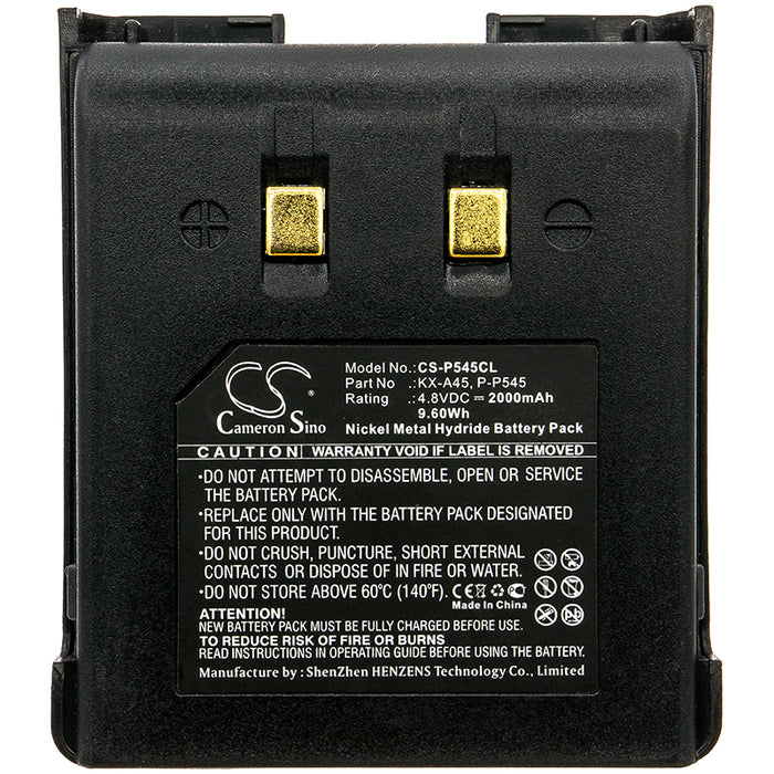 Panasonic A48AR A48BL A48NW A48S A48SL KX-9280B KXT9100 KX-T9100 KX-T9100BSXS KX-T9100JT KXT9150 KX-T9150 KX-T9150A Cordless Phone Replacement Battery-3