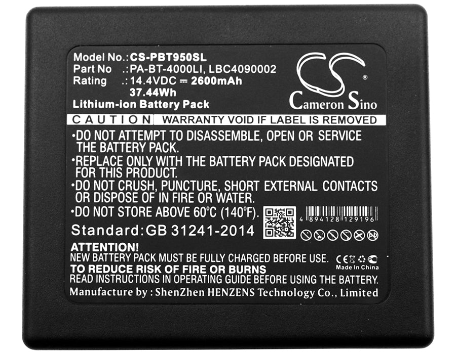 Brother P touch P 950 NW RuggedJet RJ PA-BB-001 PA-BB-002 PT-D800W PT-E800T TK PT-E850TKW PTP900W PT-P900W PTP950N 2600mAh Printer Replacement Battery-5