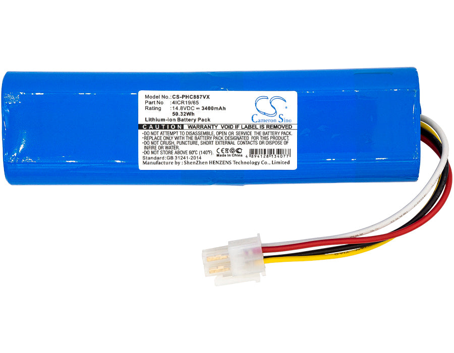 Philips FC8700 FC8705 FC8710 FC8772 FC8776 SmartPro Compact Home Househol SmartPro Compact Home Househol SmartPro C 3400mAh Vacuum Replacement Battery-3