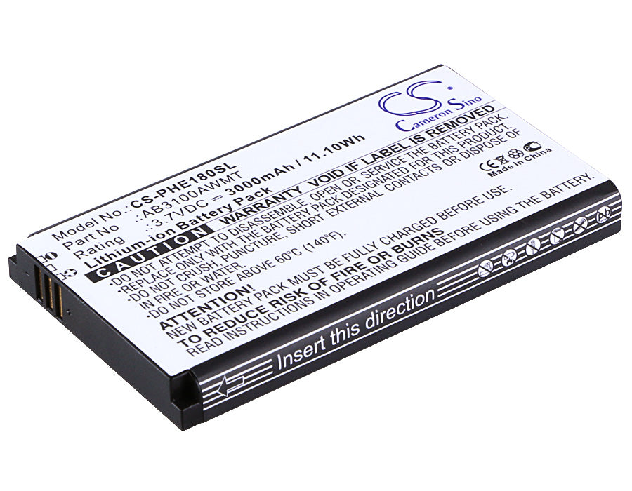 Philips CTE180BK CTE180BK 00 CTX1560 CTX5500 E181  Replacement Battery-main