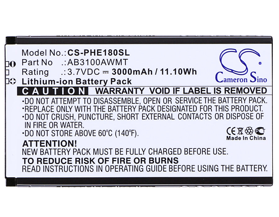 Philips CTE180BK CTE180BK 00 CTX1560 CTX5500 E181 X1560 X1561 X5500 Xenium E180 Xenium E181 Xenium X1560 Xenium X1561 Mobile Phone Replacement Battery-5