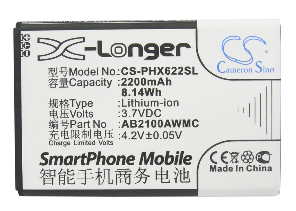 Philips V726 W632 W725 W820 W8568 X622 Xenium CTX710 Xenium V726 Xenium W632 Xenium W725 Xenium W820 Xenium W8568 Xen Mobile Phone Replacement Battery-4