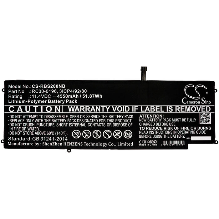 Razer Blade Stealth 2016 RZ09-01962W Blade Stealth 2016 V2 Blade Stealth 2017 i7-7500U Blade Stealth i7-7500U  Laptop and Notebook Replacement Battery-3