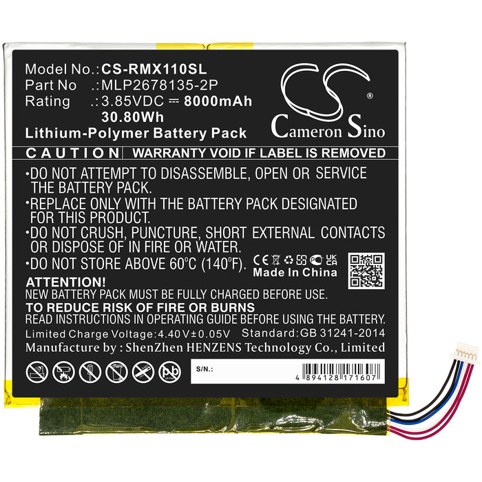 Verizon Ellipsis 10 HD Ellipsis 10 inch 32GB HD 4G QTAXIA1 Tablet Replacement Battery-3