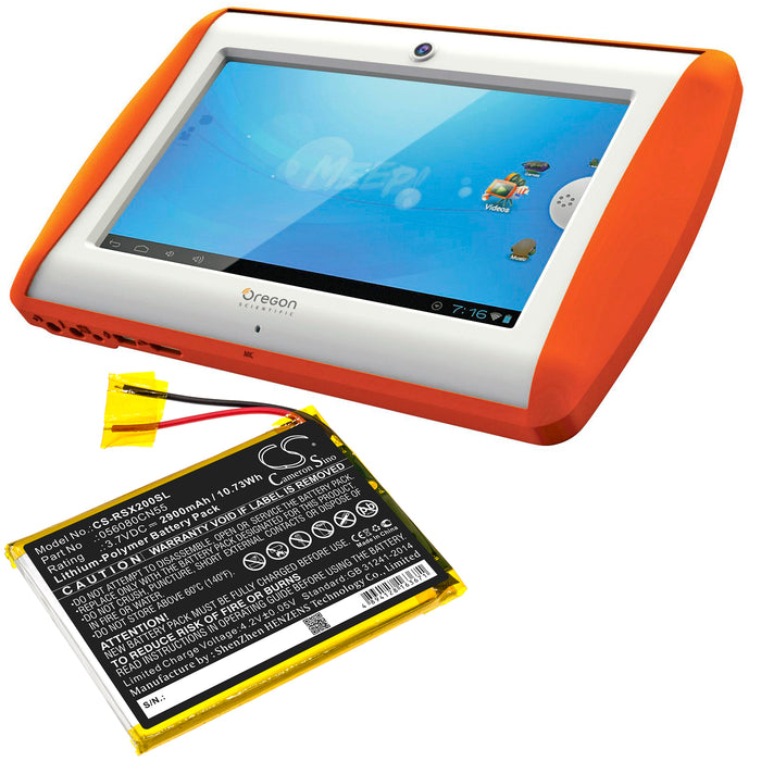 Oregon Scientific Meep Meep X2 OP0118-13 Tablet Replacement Battery-5