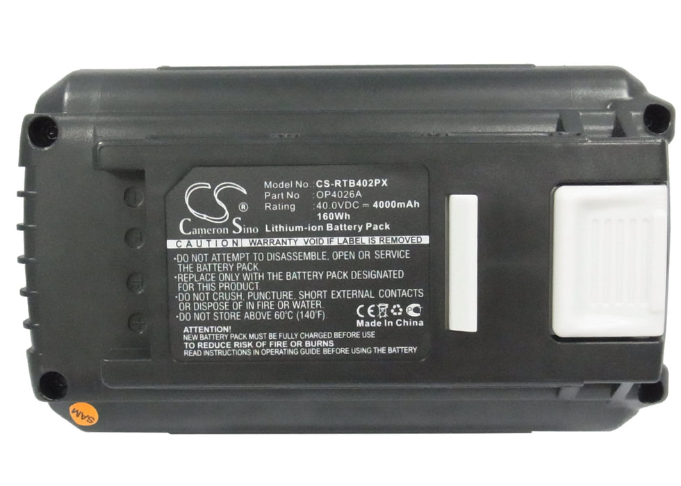 Ryobi 40V 14 IN Brushless Chain Saw 40V 20 4000mAh Replacement Battery-5