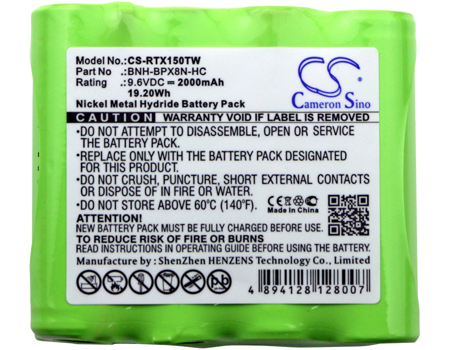 Ritron Patriot RTX150 Patriot RTX450 RTX150 RTX450 Two Way Radio Replacement Battery-3