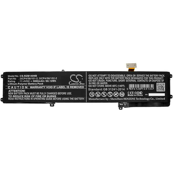 Razer BETTY4-73K-06472 Blade 14 Blade 14INCH 2017 Blade 15 2016 Blade 2016 Blade 2016 14 BLADE 2016 14 INCH BL Laptop and Notebook Replacement Battery-3