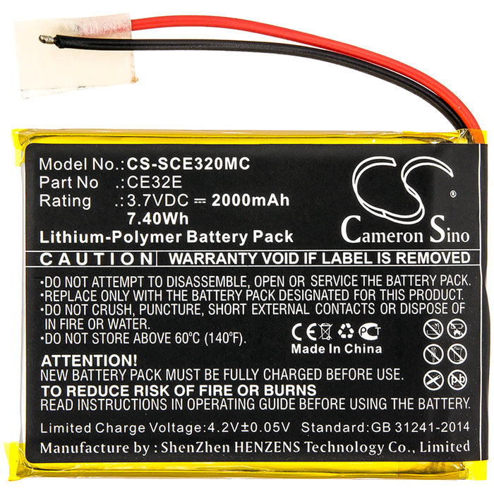 Safety Vision Prima Facie SV-PRIMAFACE32E Camera Replacement Battery-3