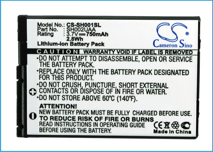 Sharp SH001 SH002 SH004 SH005 SH007 Mobile Phone Replacement Battery-5