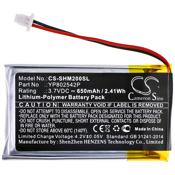 Sena SMH-10S SMH-20S Headphone Replacement Battery-3