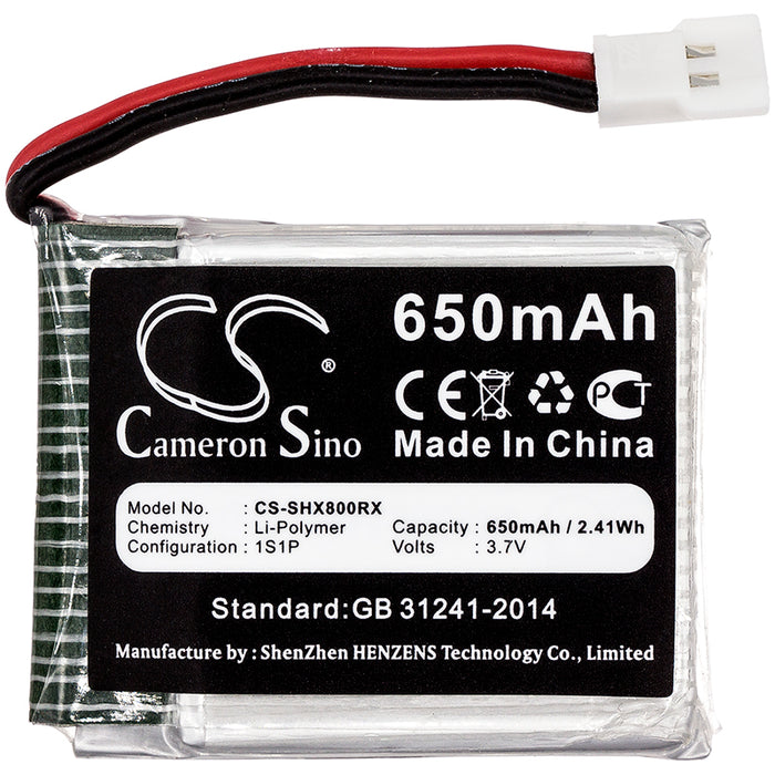 Skyhunter X8TW 650mAh Drone Replacement Battery-3