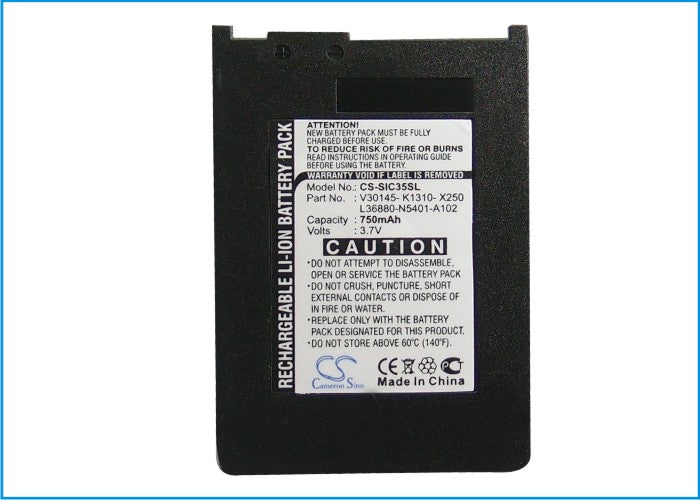 Siemens 3506 3508 3518 3568 3608 C35 C35e C35i M35 P35 S35 S35i S46 S47 750mAh Mobile Phone Replacement Battery-5