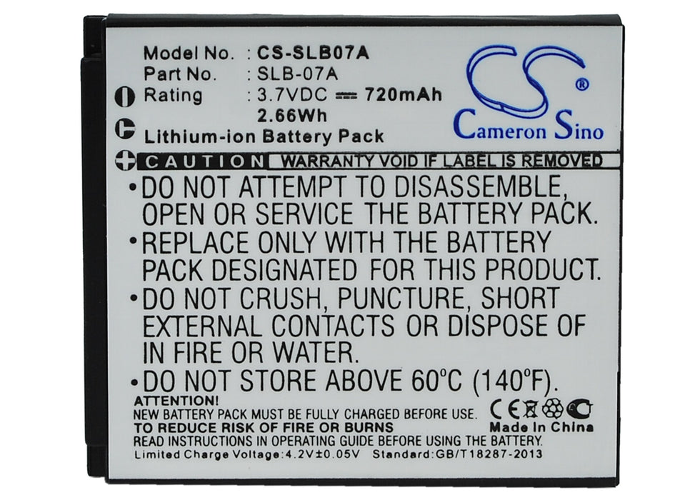 Samsung ST50 ST500 ST550 ST600 TL100 TL205 TL210 TL220 TL225 TTL-20 Camera Replacement Battery-5
