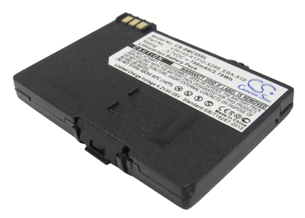 Siemens A51 A52 A55 A56 A57 A60 A62 A65 A75 C55 C5 Replacement Battery-main