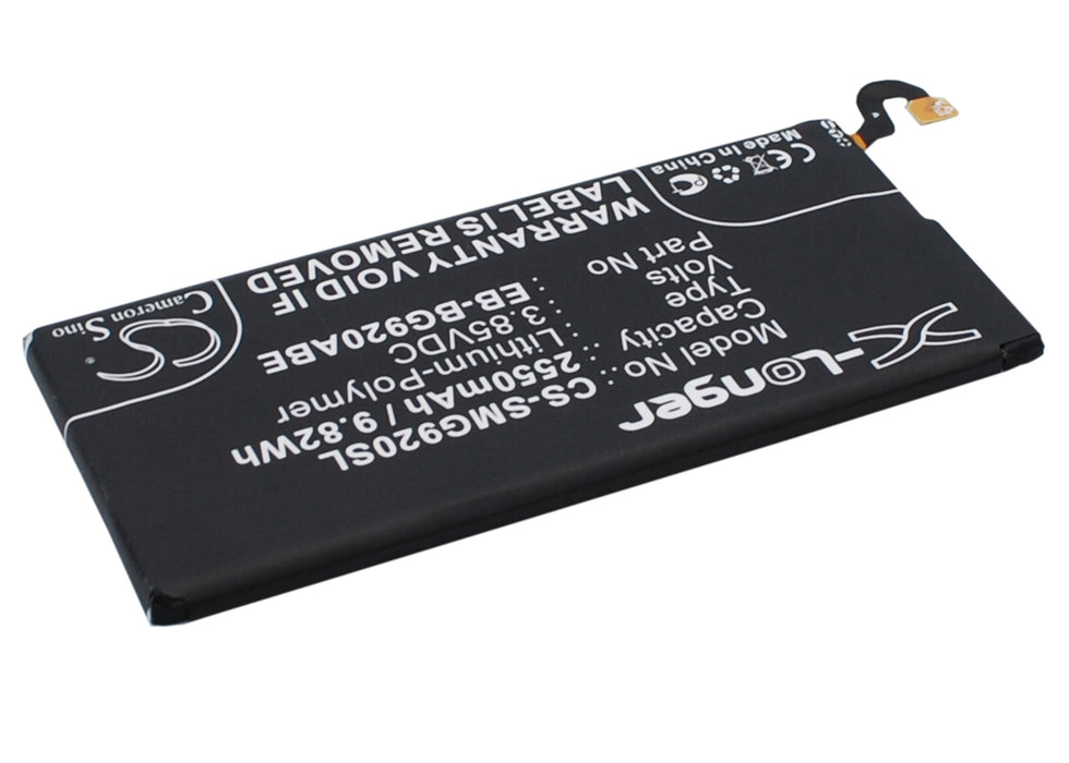 Samsung Galaxy S6 Galaxy S6 Duos Galaxy S6 LTE-A Galaxy S6 TD-LTE SCH-J510 SCV31 SGH-N520 SM-G920 SM-G9200 SM-G9208 S Mobile Phone Replacement Battery-3