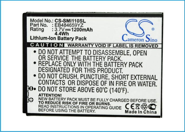 Samsung Galaxy Proclaim S720 Galaxy S i500 Illusion Illusion i110 SCH-i110 SCHI110ZKV 1200mAh Mobile Phone Replacement Battery-5