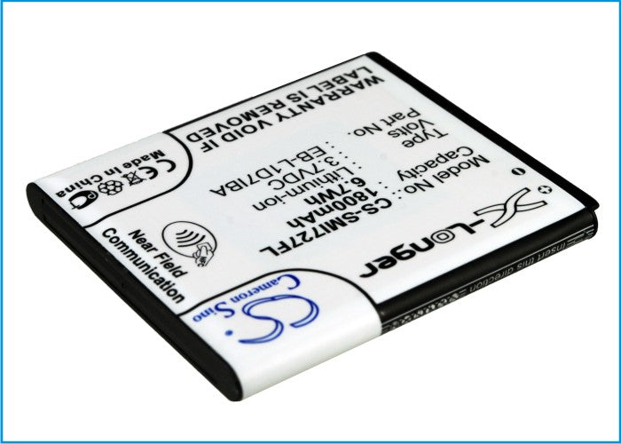 AT&T Galaxy S 2 Skyrocket 4G Galaxy S II Skyrocket 4G Galaxy S2 Skyrocket 4G Galaxy SII Skyrocket 4G S 1800mAh Black Mobile Phone Replacement Battery-2