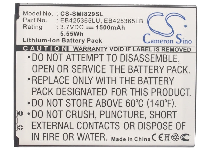 Samsung Galaxy Duos Galaxy Style Duos GT-I8262D GT-I8268 SCH-i829 1500mAh Mobile Phone Replacement Battery-5