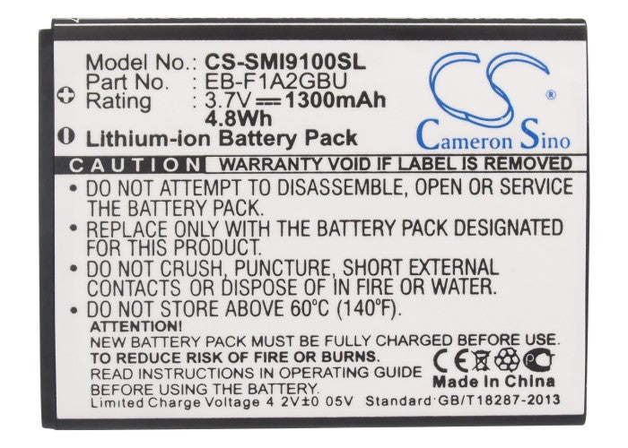 Samsung EK-GC100 Galaxy Camera Galaxy M Galaxy R Galaxy R Style Galaxy S II Galaxy S II Duos Galaxy S II Plus 1300mAh Mobile Phone Replacement Battery-5