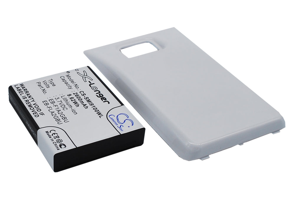 Samsung Galaxy S II Galaxy S2 GT-I9100 2600mAh White Mobile Phone Replacement Battery-2