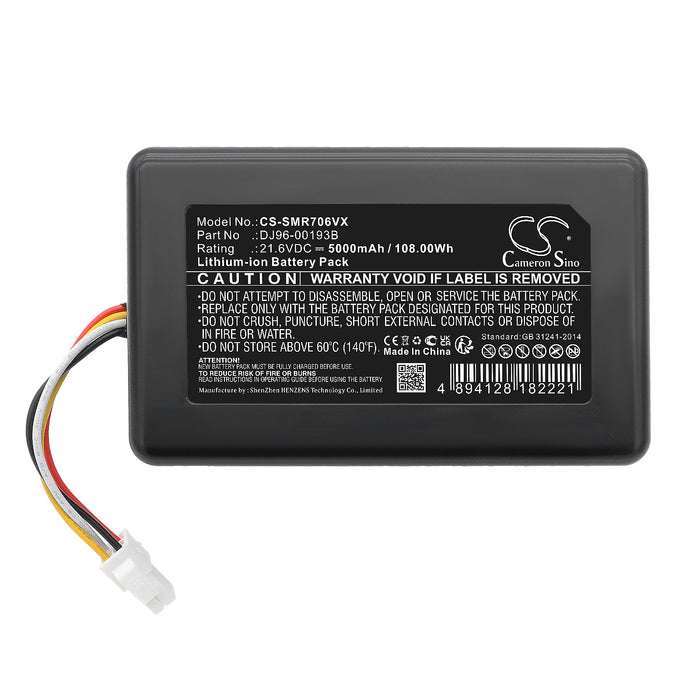 Samsung PowerBot R7040 PowerBot R7065 PowerBot R7070 PowerBot R7090 PowerBot VR7000 VR1AM7010U5 AA VR1AM7010UW AA V 5000mAh Vacuum Replacement Battery