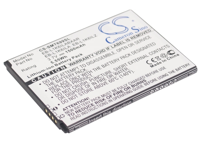 Verizon Galaxy Stratosphere II Galaxy Stra 1500mAh Replacement Battery-main