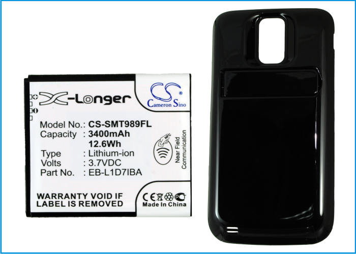 Samsung Galaxy S Hercules Galaxy S II X SGH-T989 3400mAh Mobile Phone Replacement Battery-5