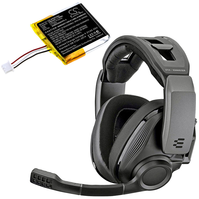 Sennheiser GSP 350 GSP 500 GSP 670 Headphone Replacement Battery-6