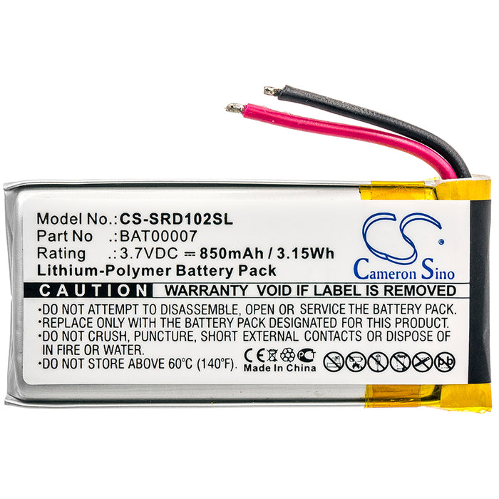 Cardo Packtalk Duo Scala Rider Packtalk SRPT0102 Headphone Replacement Battery-3