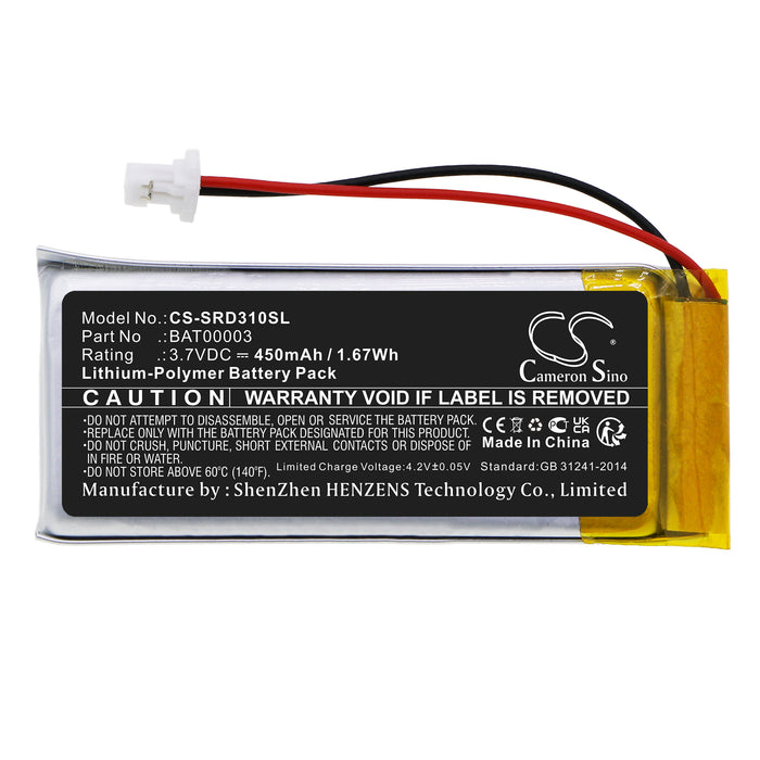 Cardo Q1 Q3 rider FM rider SOLO Scala Rider Q3 Headphone Replacement Battery
