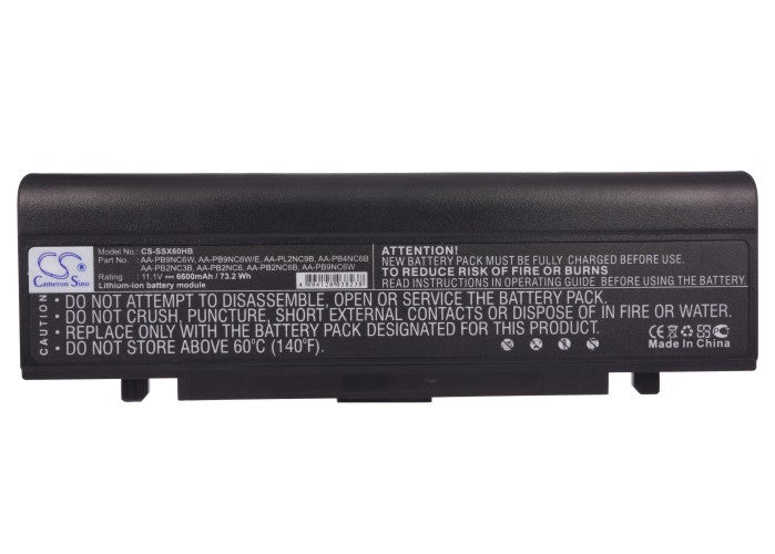 Samsung M60 Aura T5450 Chartiz M60 Aura T7500 Calipa M60 Aura T7500 Cruza M60-Aura T5450 Chartiz M60-A 6600mAh Laptop and Notebook Replacement Battery-5