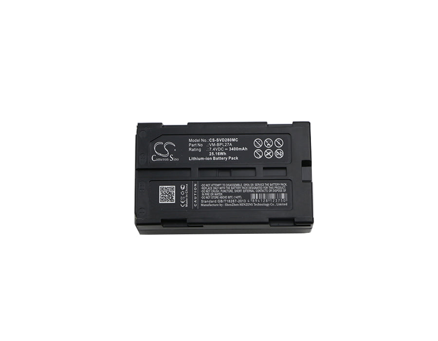 Proscan CC566 CC577 CCHIT555 CCHIT566 CCHIT577 HIT 555 HIT 566 HIT 577 Pro 598 Pro 698H Pro 898LC Pro 898LH Pro 998 3400mAh Camera Replacement Battery-3