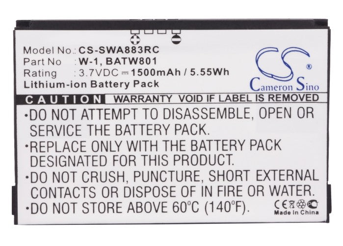 Netgear AirCard 778S Mingl 4G Mingle 3G Mingle 4G NTGR778AVB 1500mAh Hotspot Replacement Battery-5
