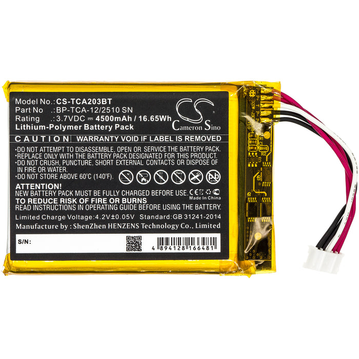 Technicolor TCA203 TCA203COMG Alarm Replacement Battery-3