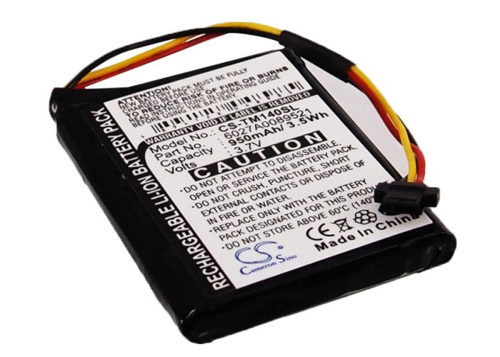 Tomtom 1EK0.052.02 4EK0.001.02 Go 50 Go 500 GO 600 Replacement Battery-main