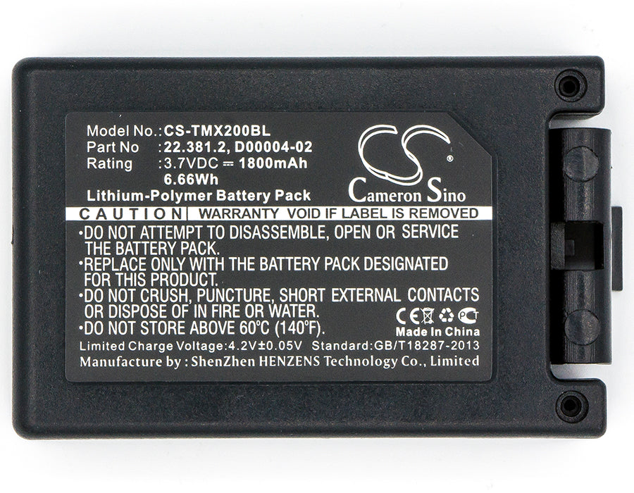 Teleradio TG-TXMNL Transmitter Tele Radio TG-TXMN 1800mAh Remote Control Replacement Battery-3
