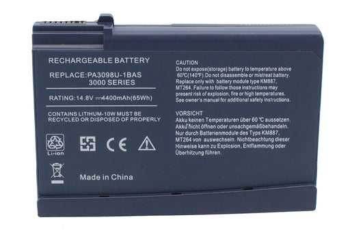 Toshiba Satellite 1200 Satellite 1200-S121 Satelli Replacement Battery-main