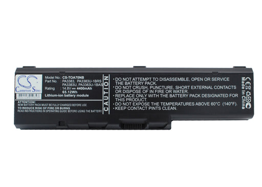 Toshiba Satellite A70 Satellite A70-S2362  4400mAh Replacement Battery-main
