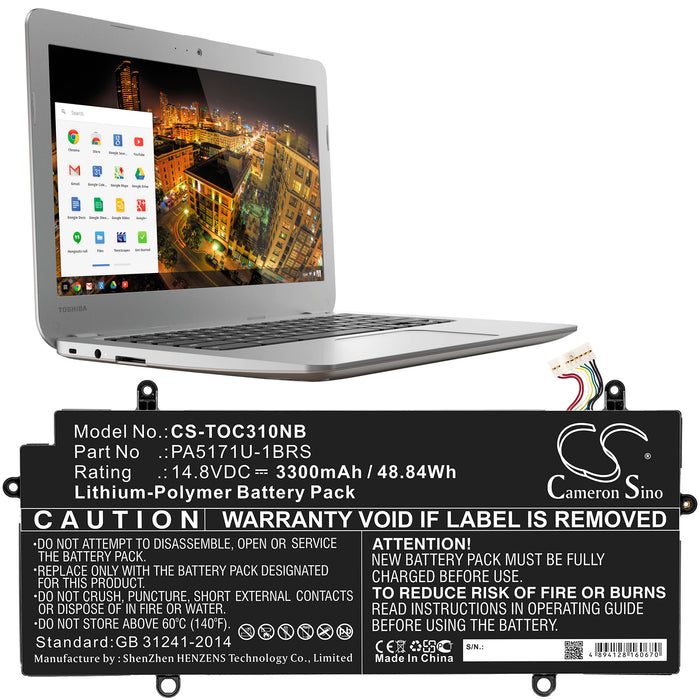 Toshiba CB30-102 CB35-A3120 Chromebook Chromebook CB30-100 Chromebook CB30-102 Chromebook CB30-A3120 ChromeBoo Laptop and Notebook Replacement Battery-5