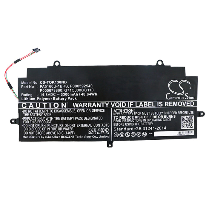 Toshiba KIRA 13 Kirabook KIRA-101 KIRA-102 KIRA-10D KIRA-AT01S Kirabook U930t-B PSU8SA-00C006 PSU8SA-00C00T PS Laptop and Notebook Replacement Battery-3