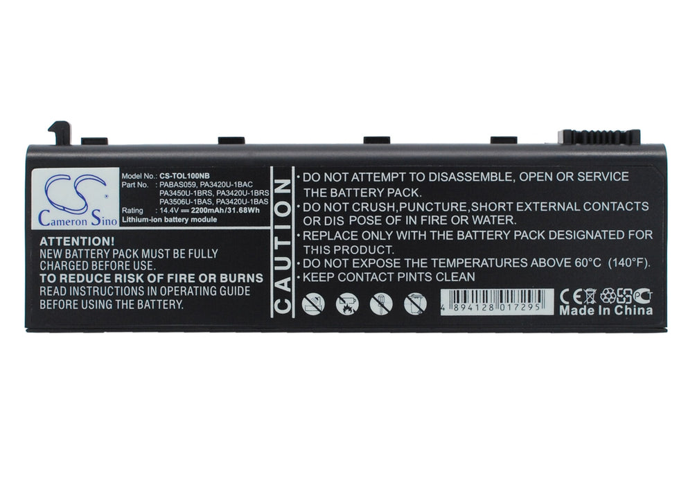 Toshiba Equium L100-186 Equium L20-197 Equ 2200mAh Replacement Battery-main