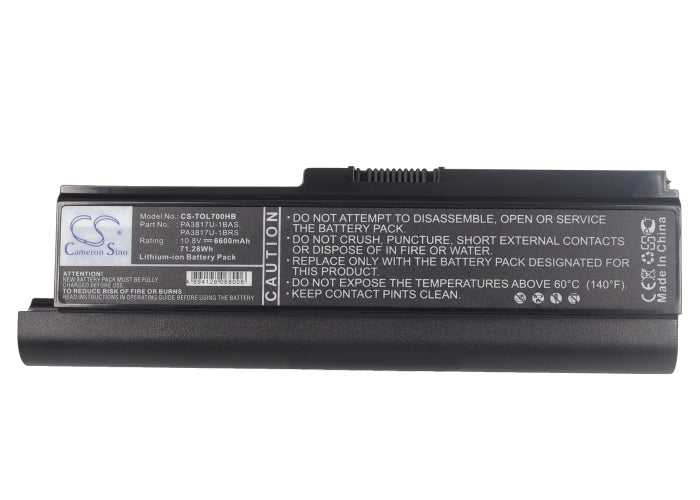 Toshiba ?	Satellite L700D Satellite L700 Satellite L700D Satellite L700D-T10W Satellite L700-T10R Sate 6600mAh Laptop and Notebook Replacement Battery-5