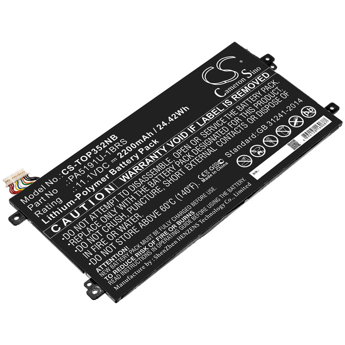 Toshiba P30W-B-10E Satellite Click 2 Pro P30W-B-1 Replacement Battery-main