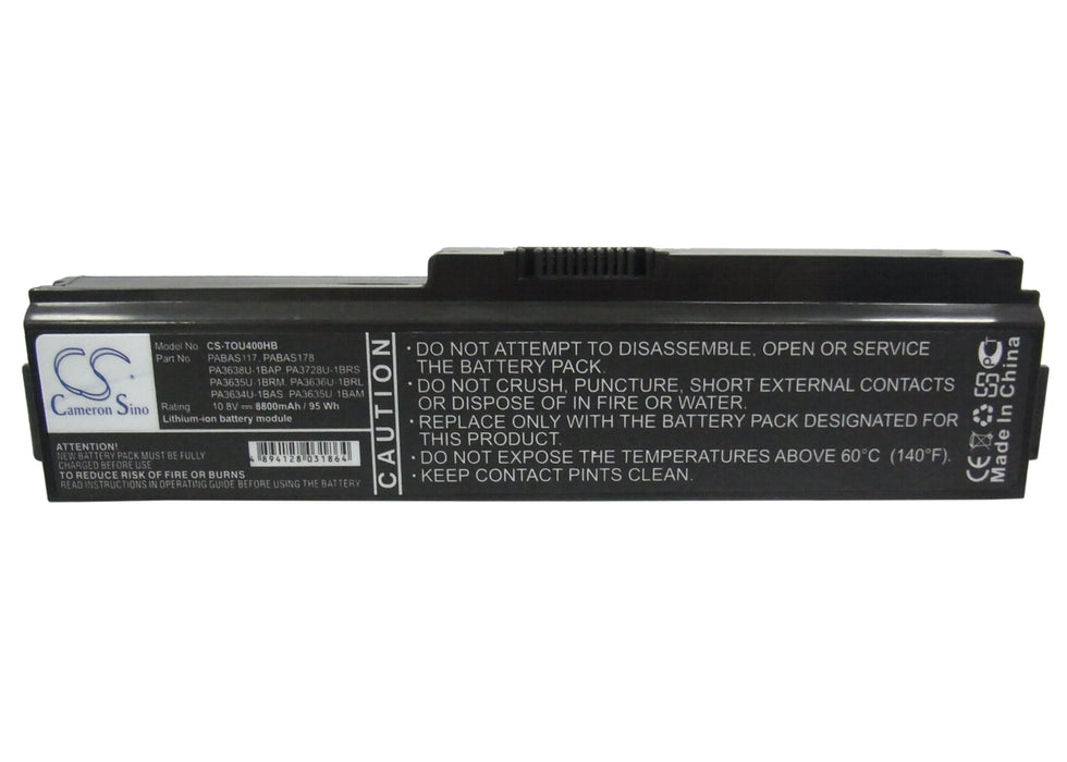 Toshiba Equium U400 Equium U400-124 Equium U400-145 Equium U400-146 Portege M800 Portege M800-101 Portege M800 Laptop and Notebook Replacement Battery-5