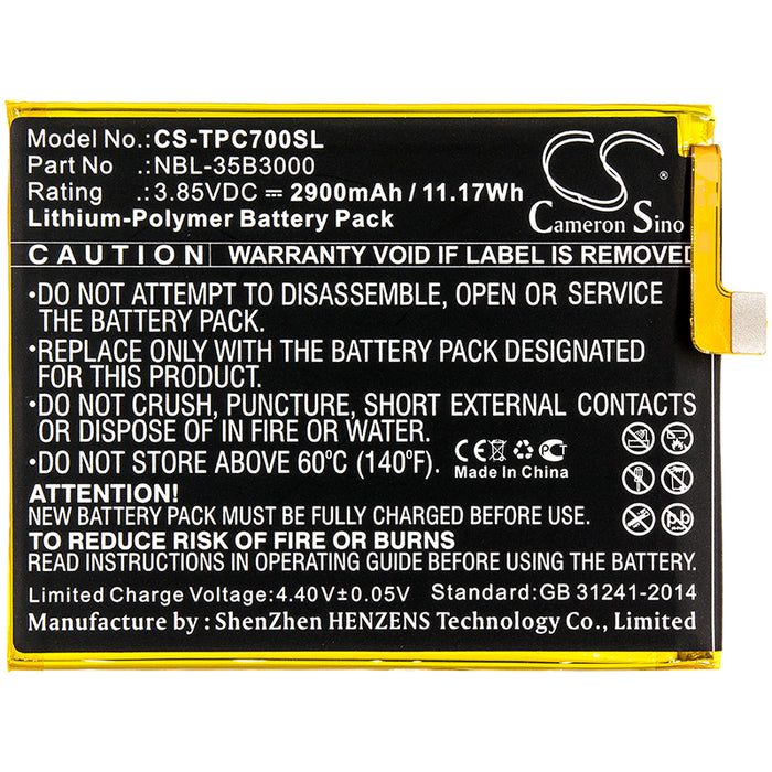 Neffos C7 Dual SIM C7 Dual SIM LTE AM TP910A TP910C Mobile Phone Replacement Battery-3