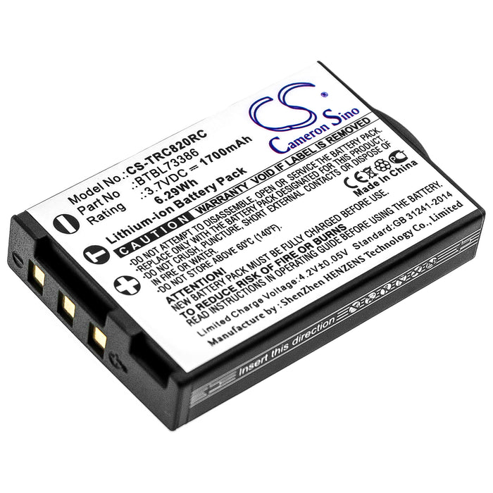 URC MXHP-R500 MXHP-R700 R100 RM-2 TRC-1080 TRC-820 Replacement Battery-main
