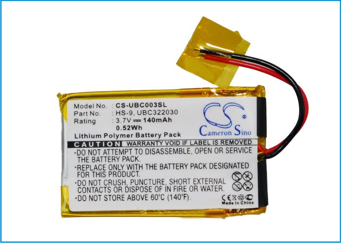 Ultralife UBC322030 UBP008 Headphone Replacement Battery-5